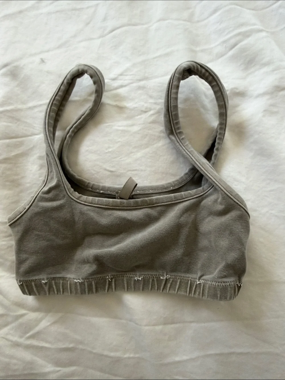 SKIMS Soft Stretch Tank Bralette in Gray